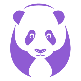 Big Panda Decal (Lavender)